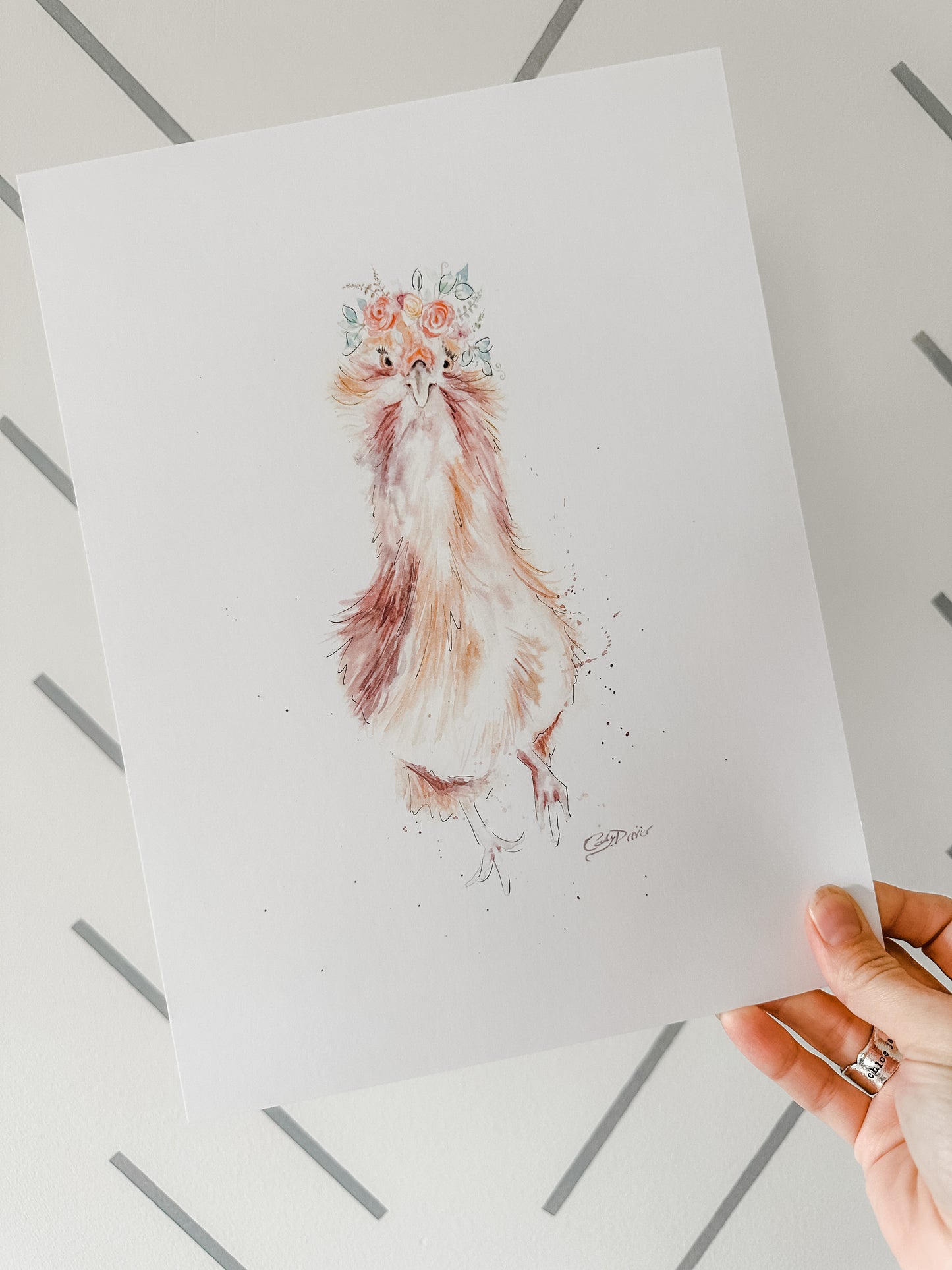 sassy chicken print